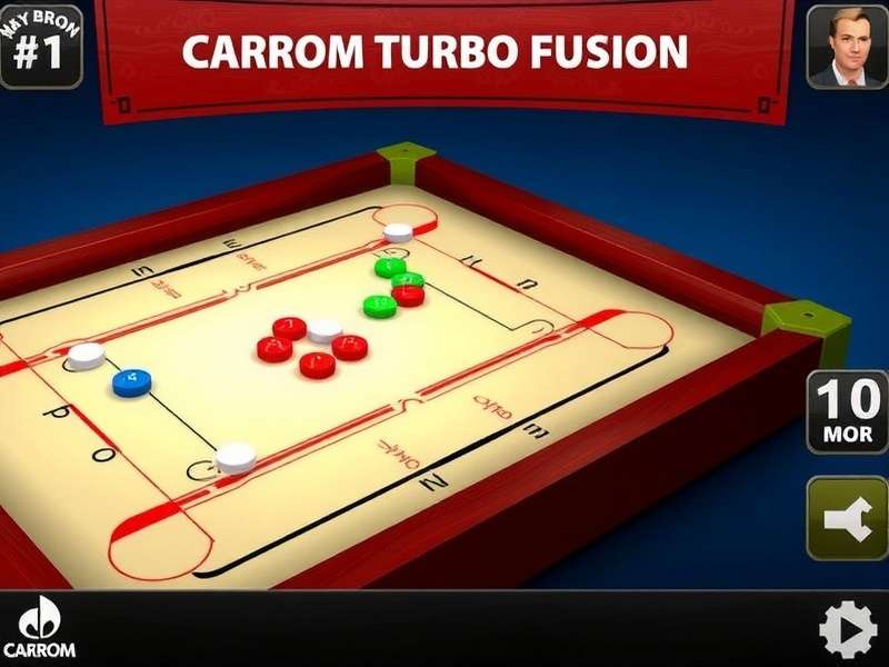 Carrom Turbo Fusion Main Game Interface Carrom Turbo Fusion Game Screenshot